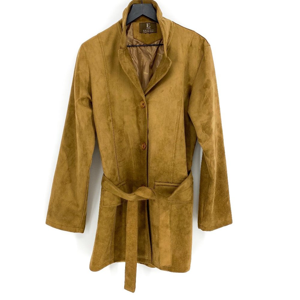 EMPORIO FASHION Trench Suede Coat